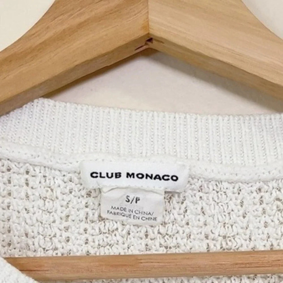 Club  Monaco Open Knit Ivory Vest - Picture 8 of 12